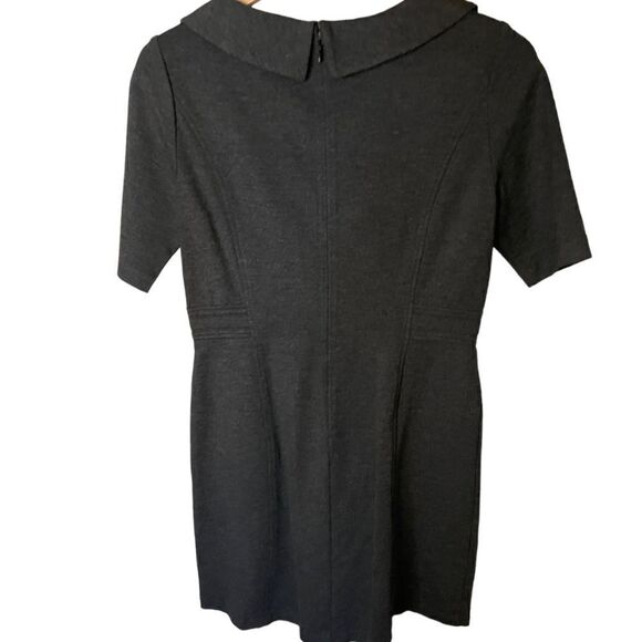 White House Black Market Gray Dress - Size 8 - Picture 2 of 4